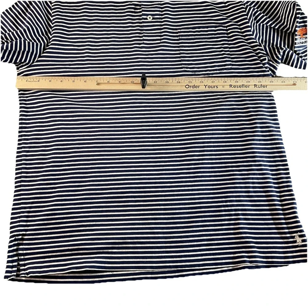 Polo Golf‎ Ralph Lauren Striped Golf Club Logo Short Sleeve Polo Shirt